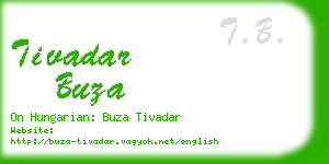 tivadar buza business card